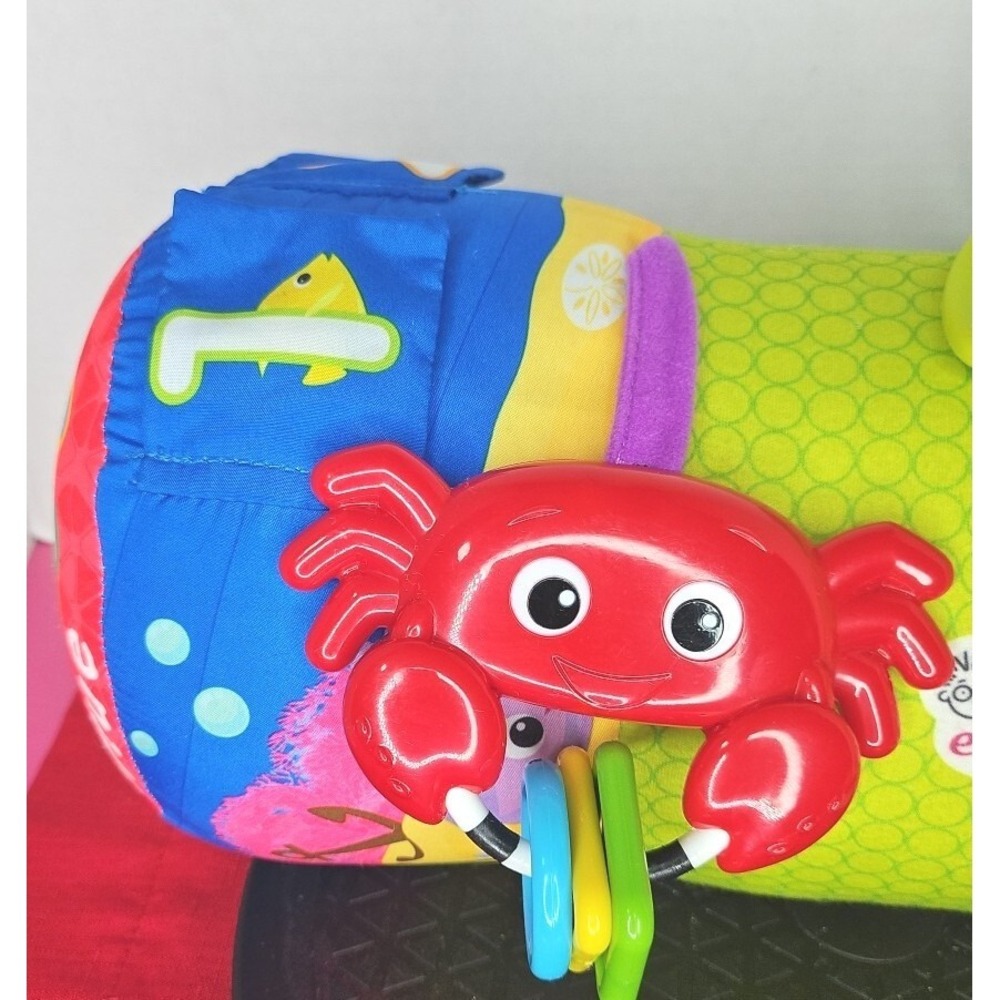 Baby Einstein Sea Life Round Learning Activity Pillow Blue Reef Rainforest - Picture 3 of 11